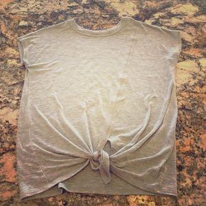 Athleta Girl Tie Front Tee